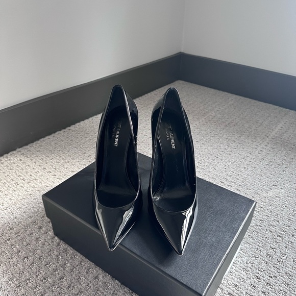 YSL Black Patent Leather Heels Opyum - Picture 3 of 8